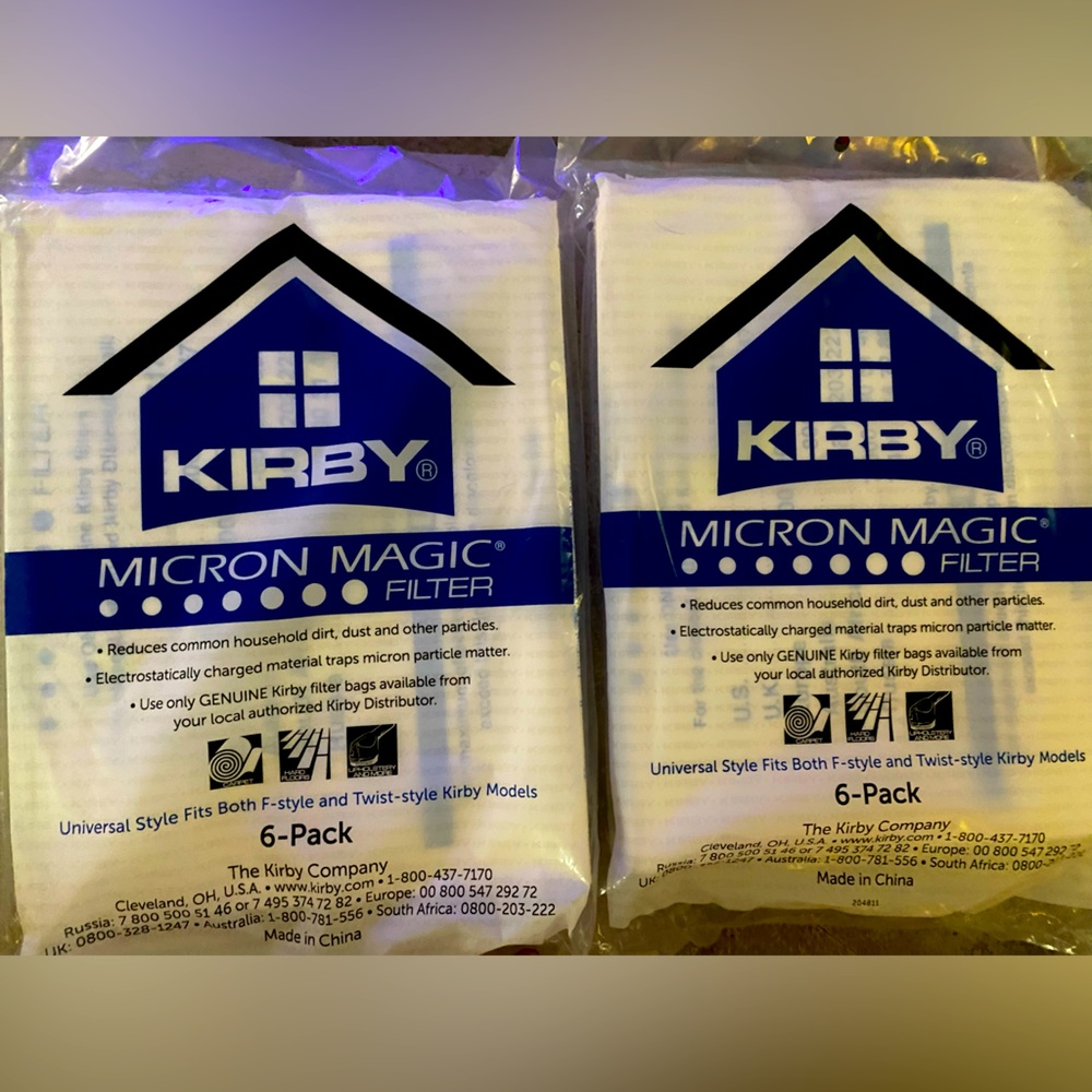 Kirby Micron Magic Filter 6 pack, order of 2
